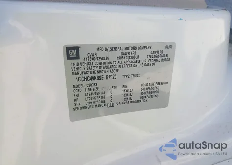 2009 Chevrolet Silverado 2500Hd Work Truck из США, поврежденный, VIN 1GCHC49K89E161525